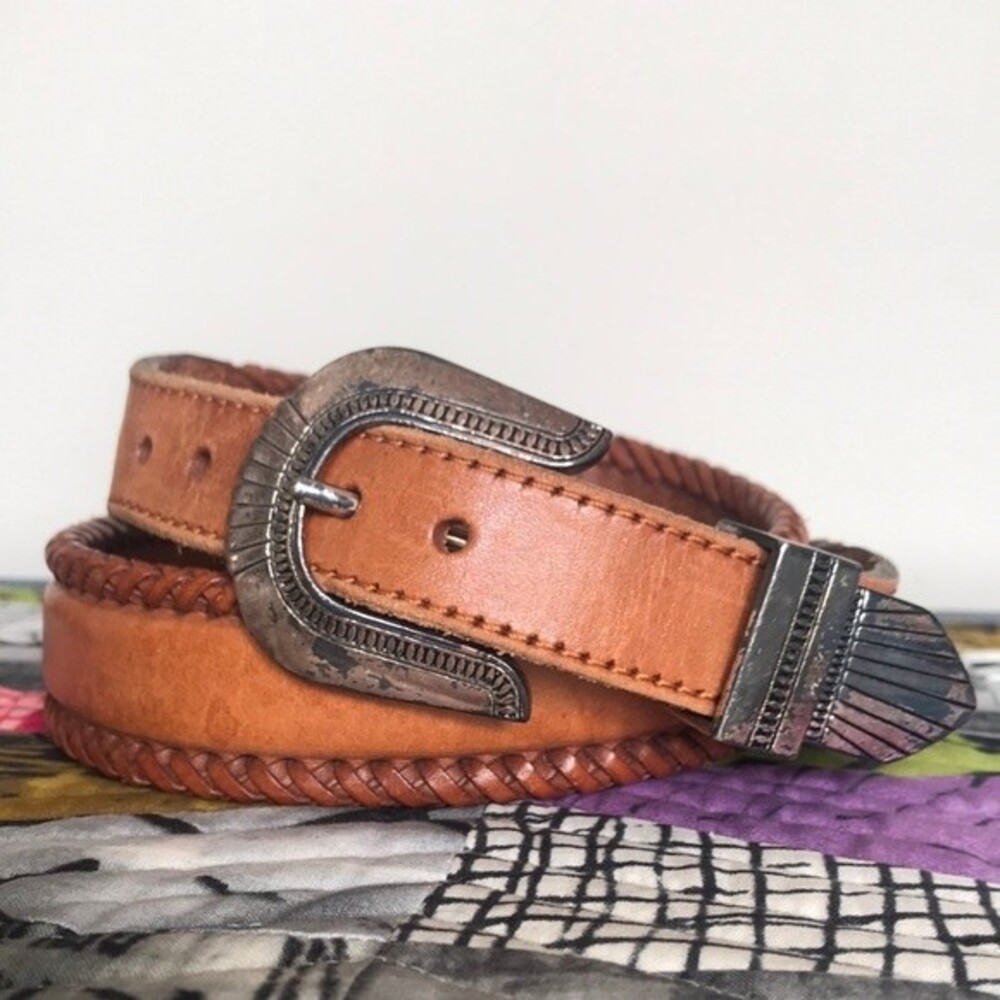 Brighton Leather Western Belt sz 28